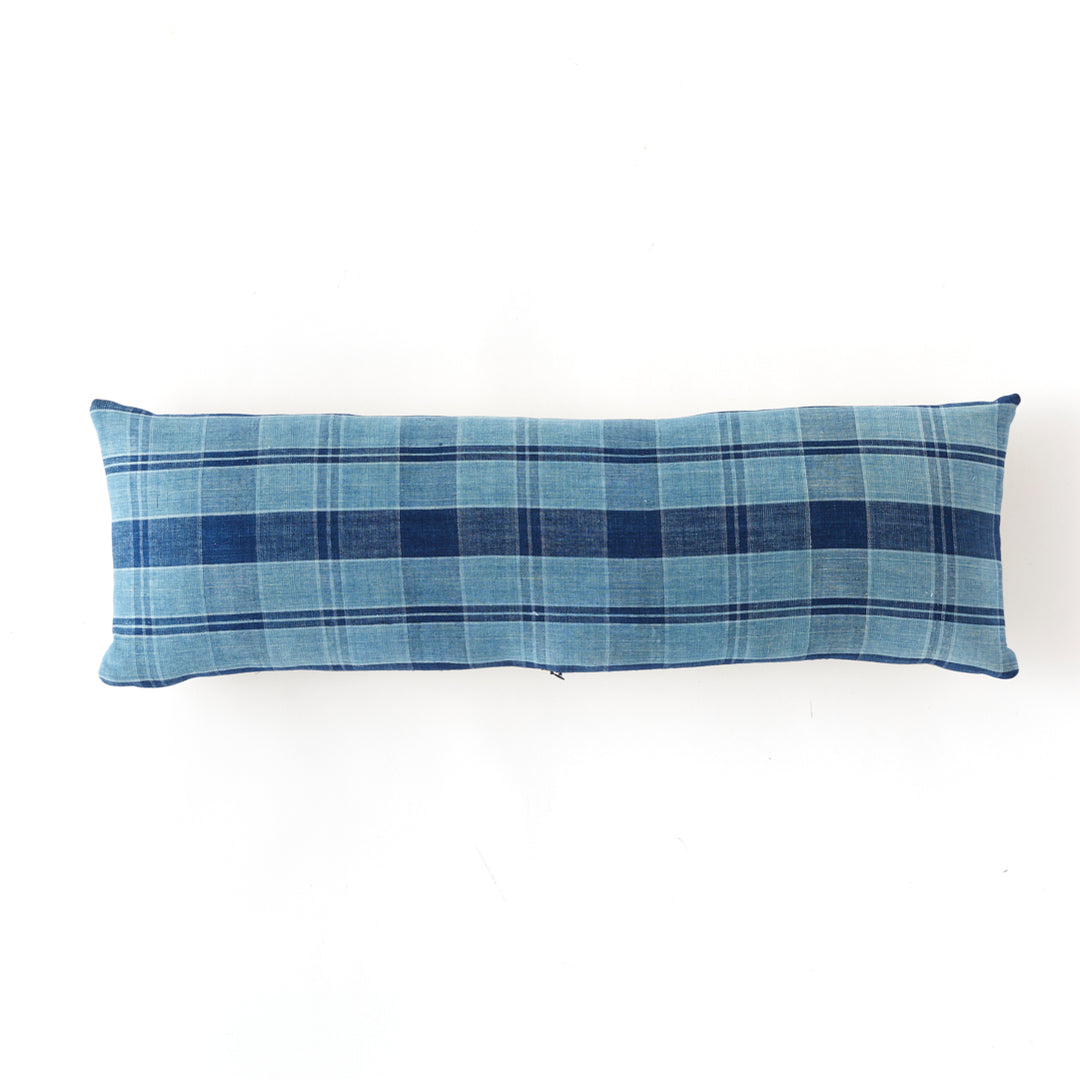 Vintage Japanese Plaid Cotton Pillow