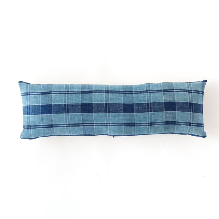 Vintage Japanese Plaid Cotton Pillow
