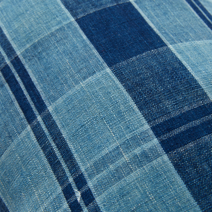 Vintage Japanese Plaid Cotton Pillow