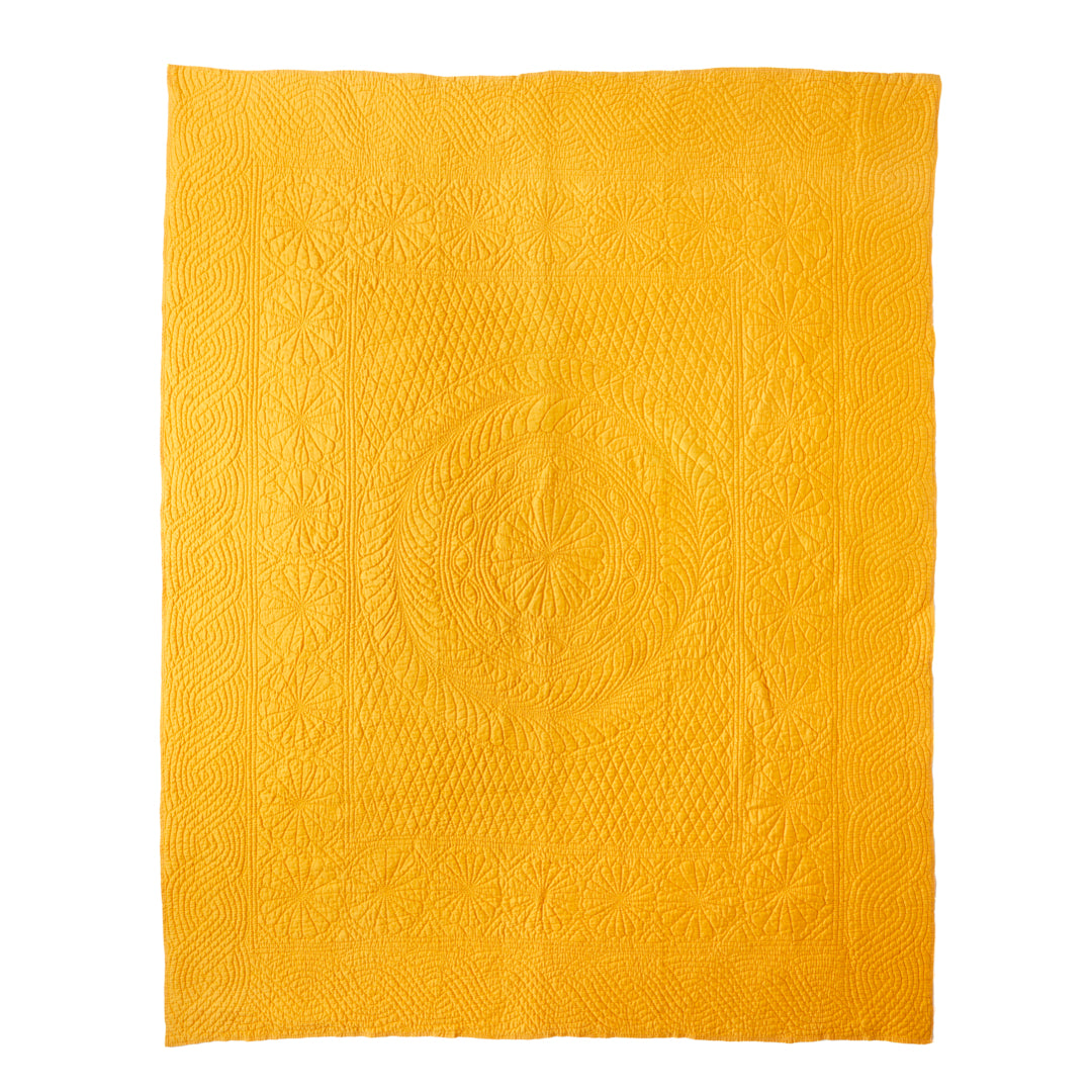 Vintage Marigold Matelassé Coverlet