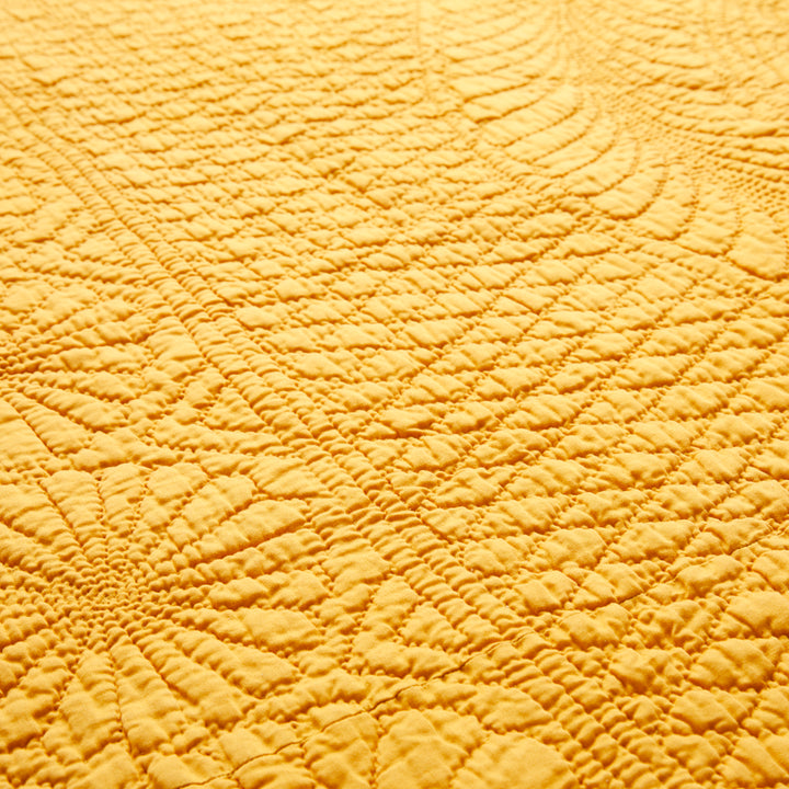 Vintage Marigold Matelassé Coverlet