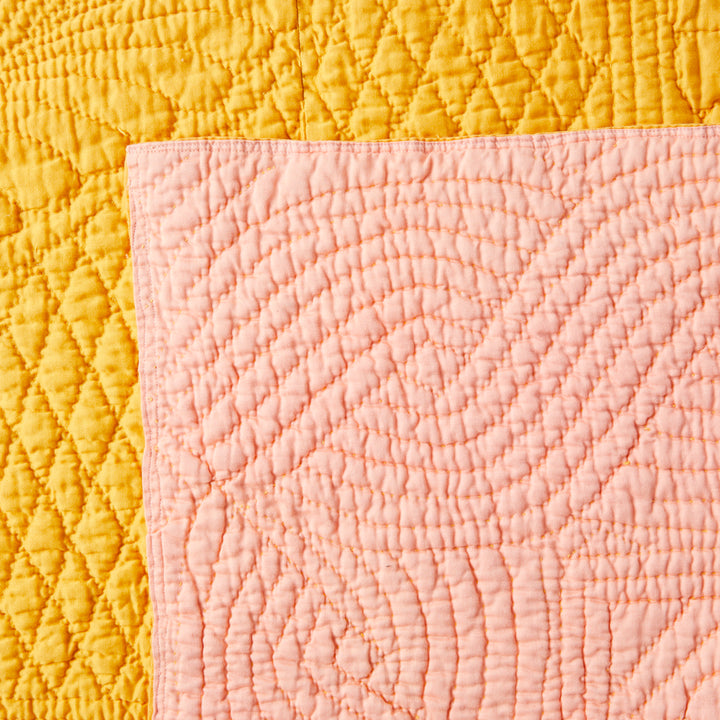 Vintage Marigold Matelassé Coverlet