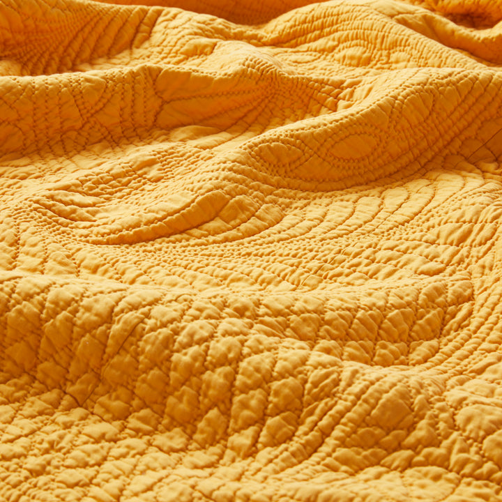 Vintage Marigold Matelassé Coverlet