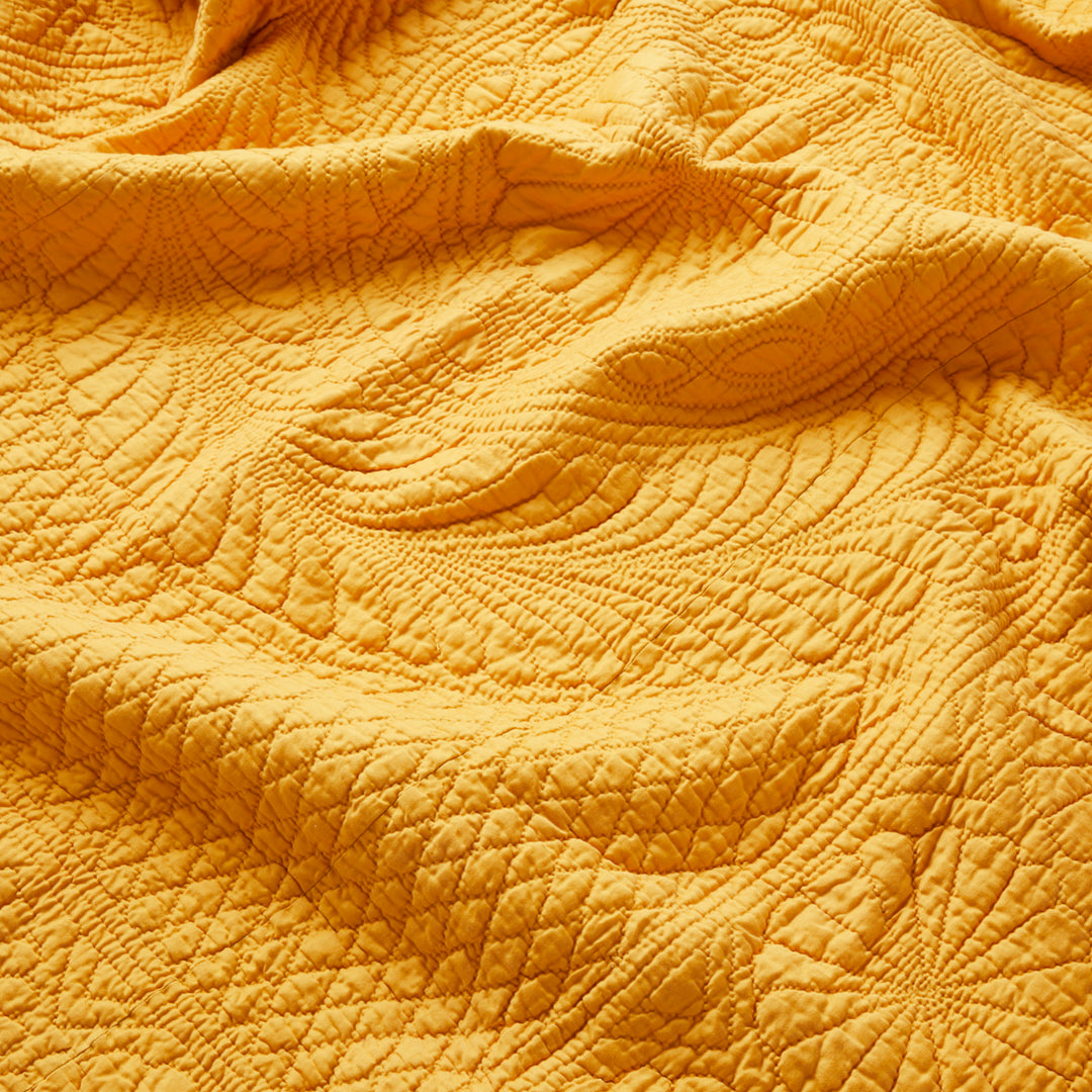 Vintage Marigold Matelassé Coverlet