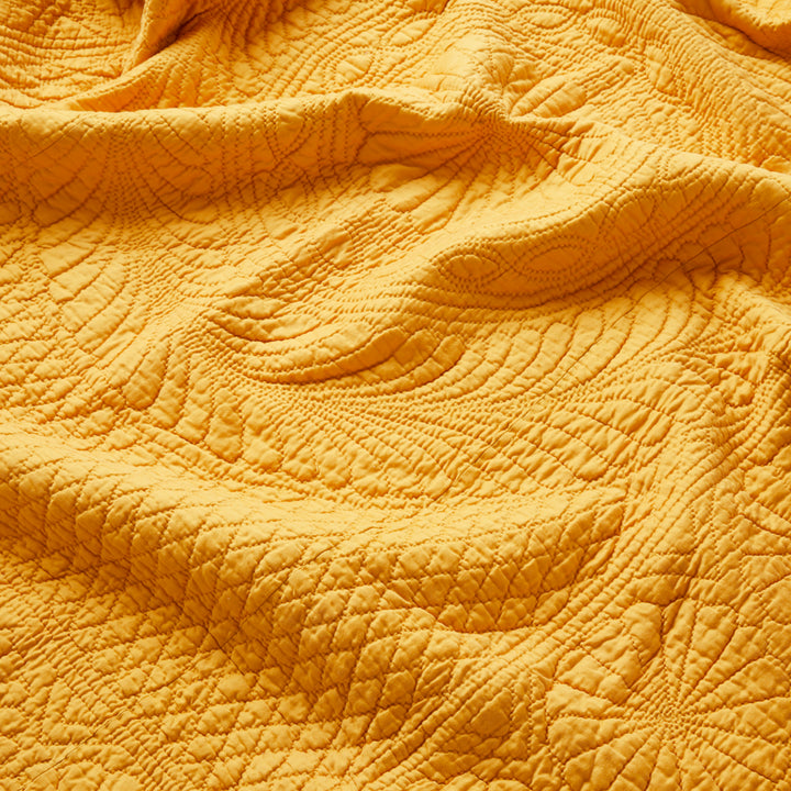 Vintage Marigold Matelassé Coverlet