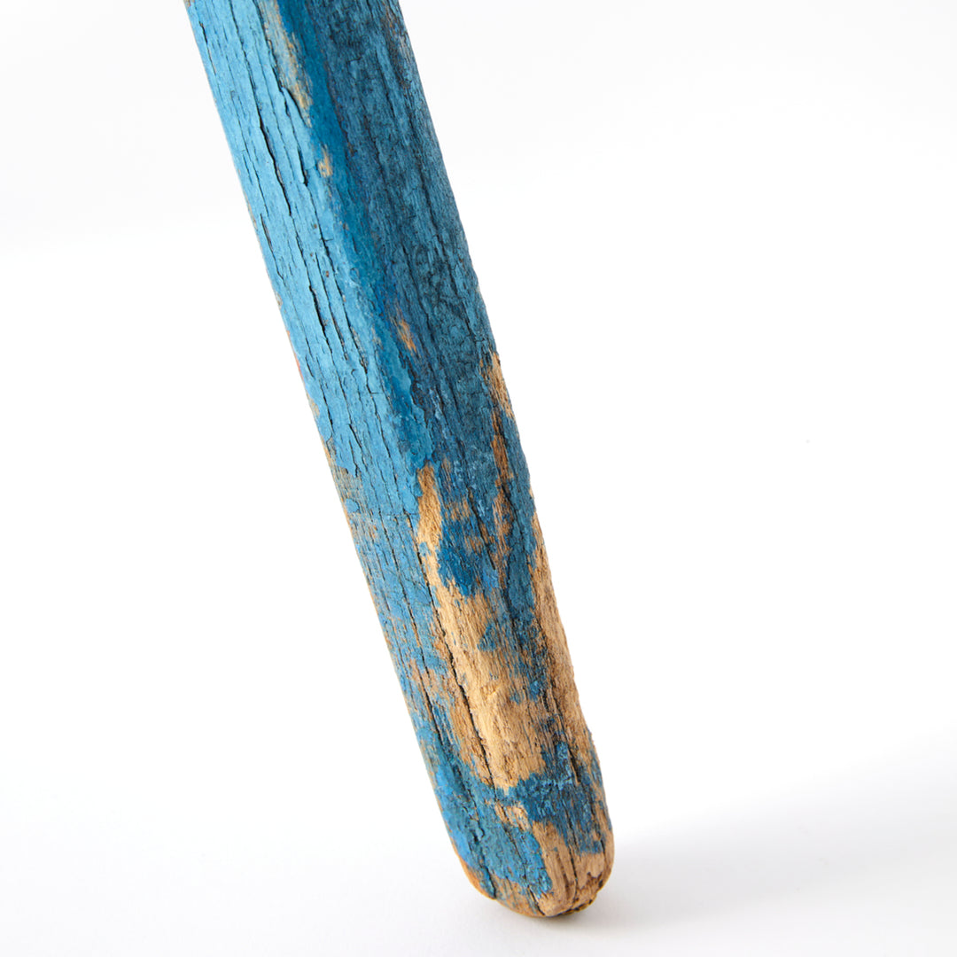 Blue Painted Milking Stool, c. 1880’s