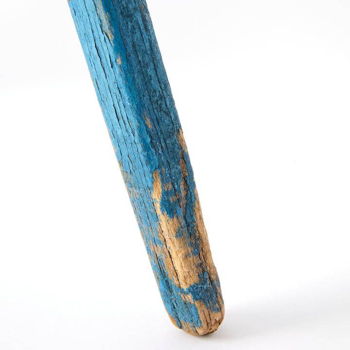 Blue Painted Milking Stool, c. 1880’s