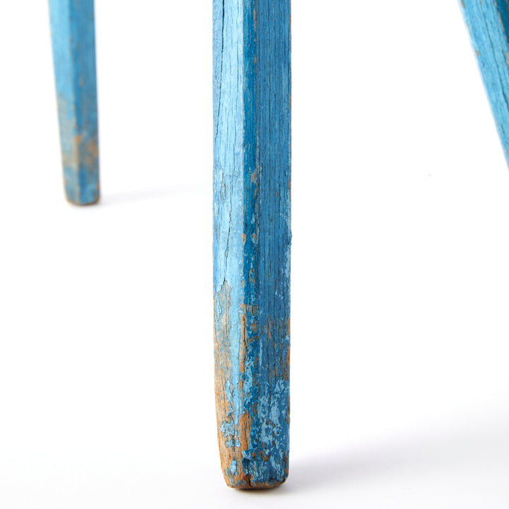 Blue Painted Milking Stool, c. 1880’s