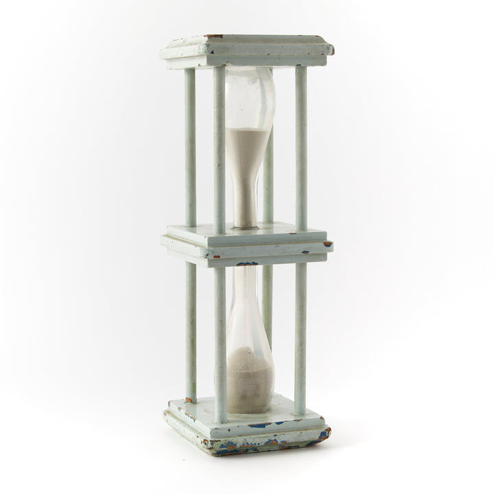 Antique Painted Sand Glass, c. 1880&