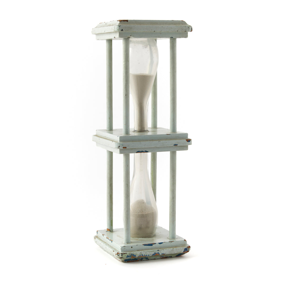 Antique Painted Sand Glass, c. 1880&