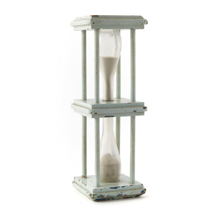 Antique Painted Sand Glass, c. 1880&