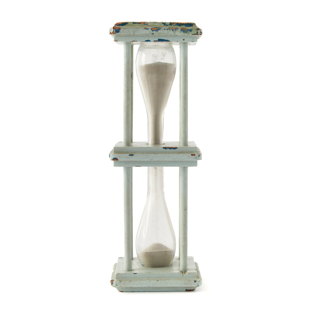 Antique Painted Sand Glass, c. 1880&