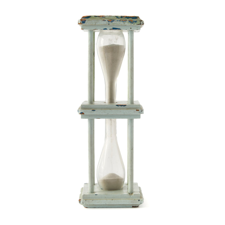 Antique Painted Sand Glass, c. 1880&
