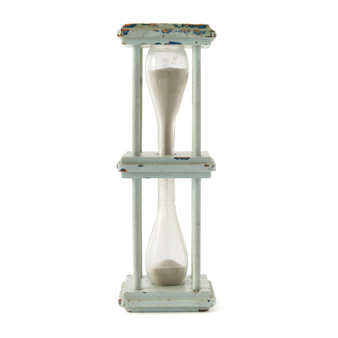 Antique Painted Sand Glass, c. 1880&