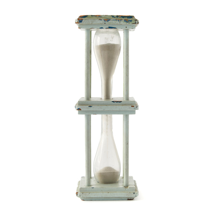 Antique Painted Sand Glass, c. 1880&
