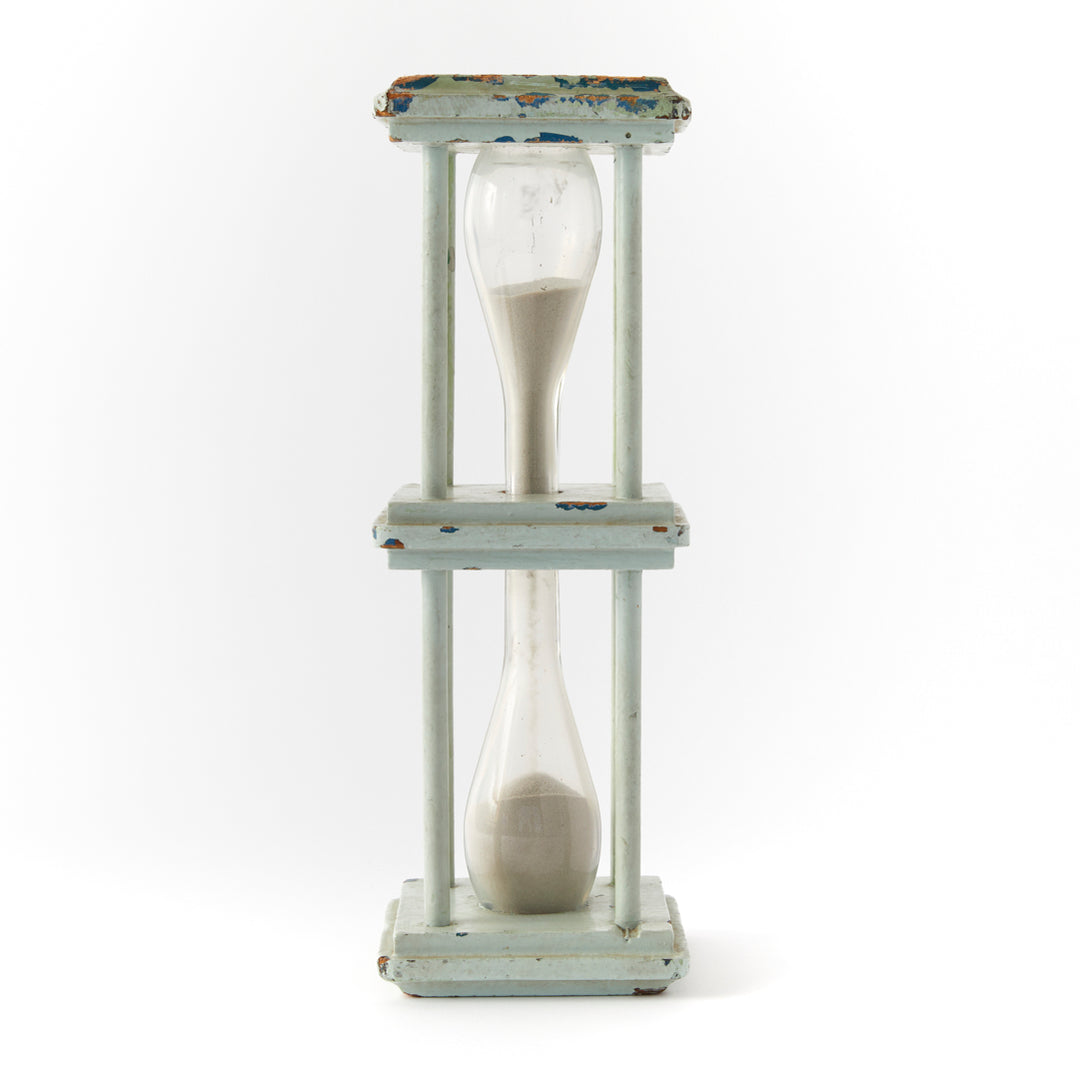 Antique Painted Sand Glass, c. 1880&
