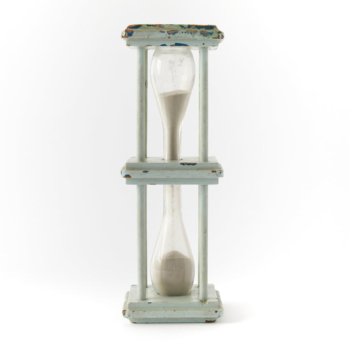 Antique Painted Sand Glass, c. 1880&