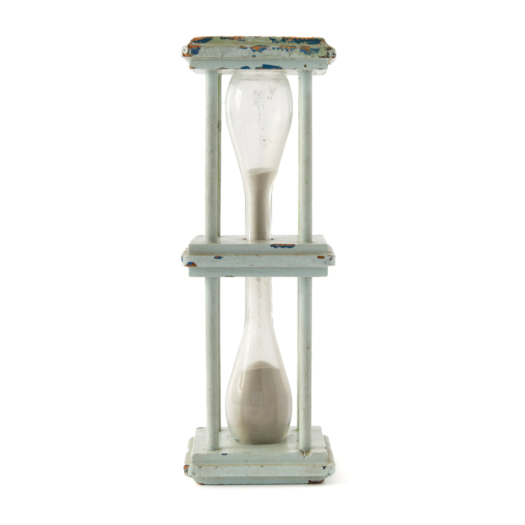 Antique Painted Sand Glass, c. 1880&