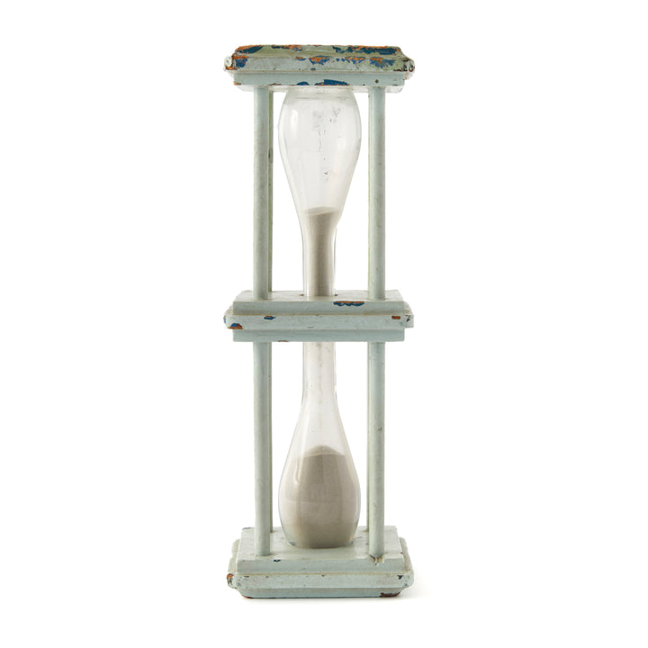 Antique Painted Sand Glass, c. 1880&