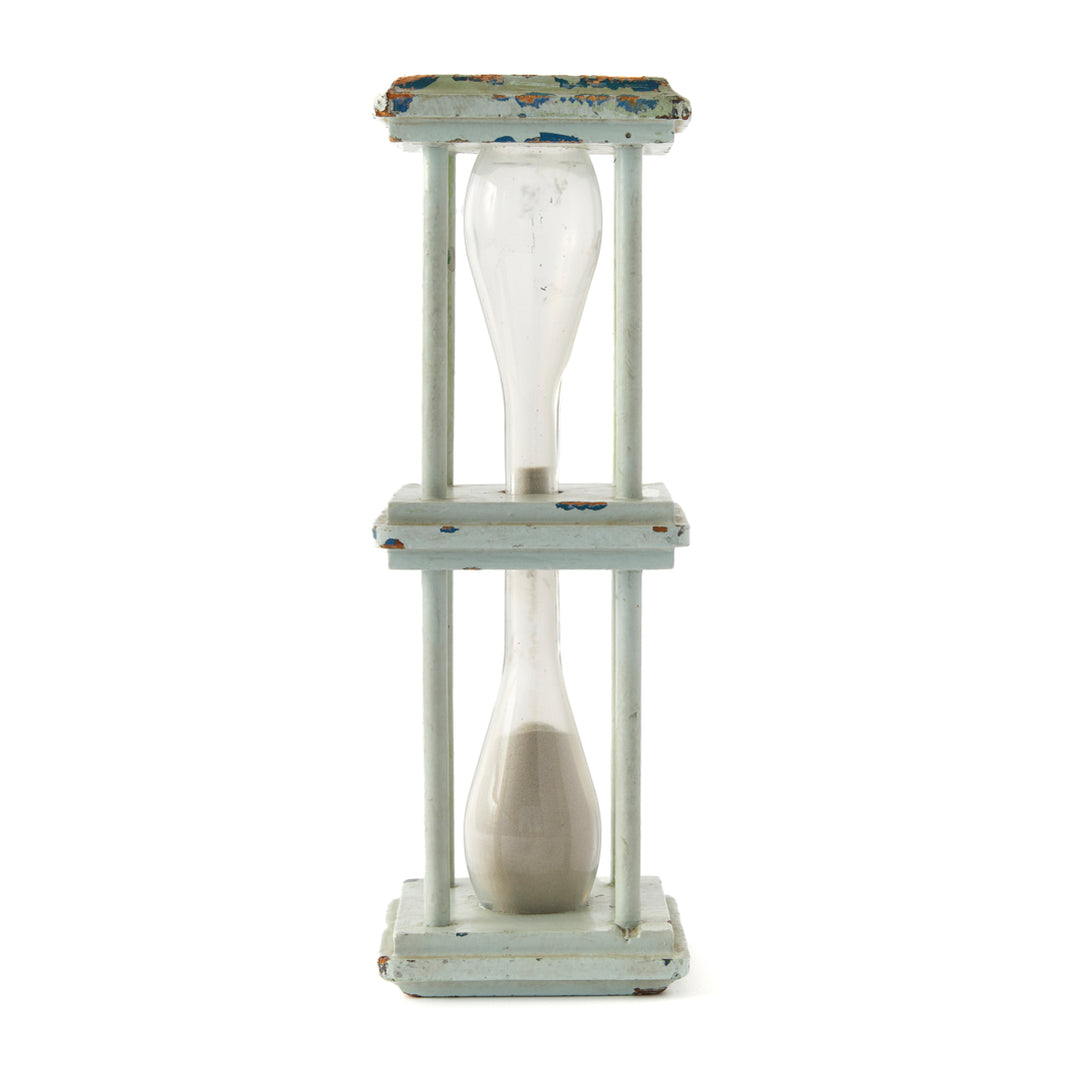 Antique Painted Sand Glass, c. 1880&