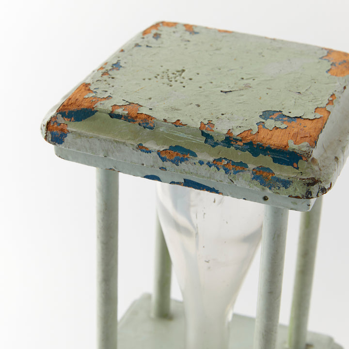 Antique Painted Sand Glass, c. 1880&
