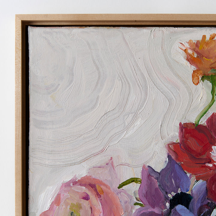 Mary Breneman, Flowers on Yellow Table
