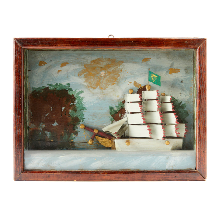 Vintage Sailboat Diorama