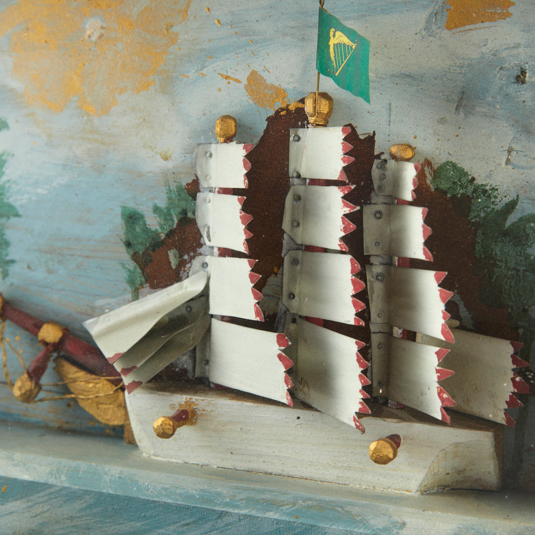 Vintage Sailboat Diorama