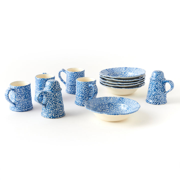 Vintage Spongeware Table Setting