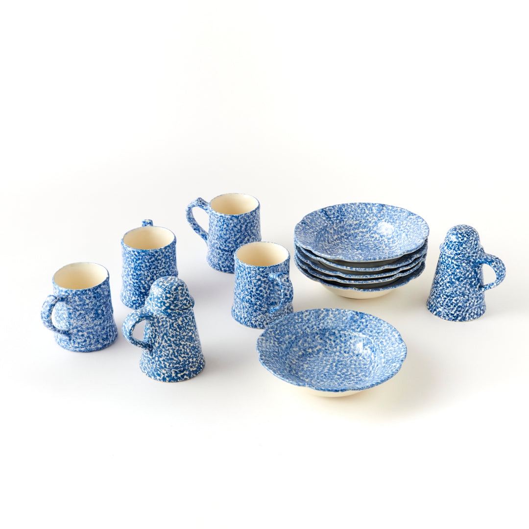 Vintage Spongeware Table Setting