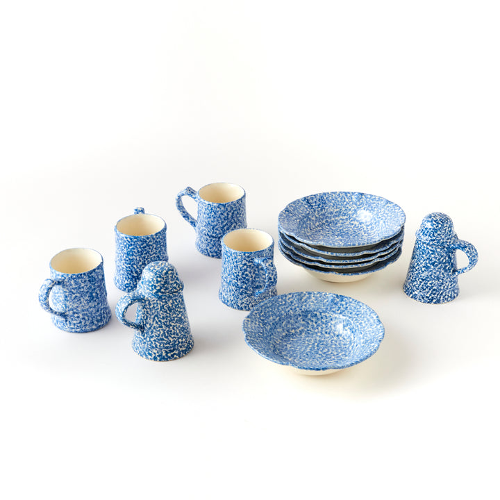 Vintage Spongeware Table Setting