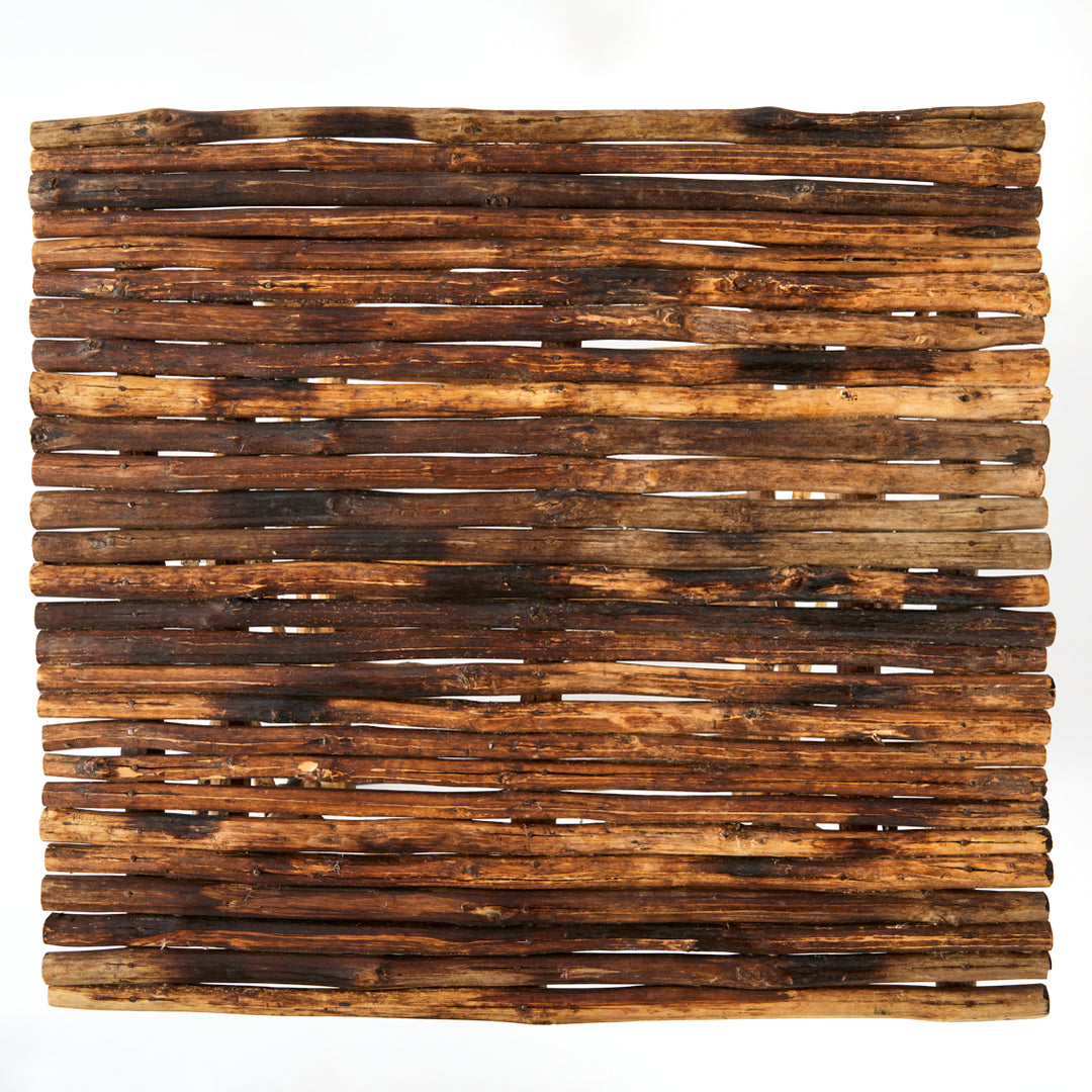 Vintage Adirondack Twig Table in Dark Wood