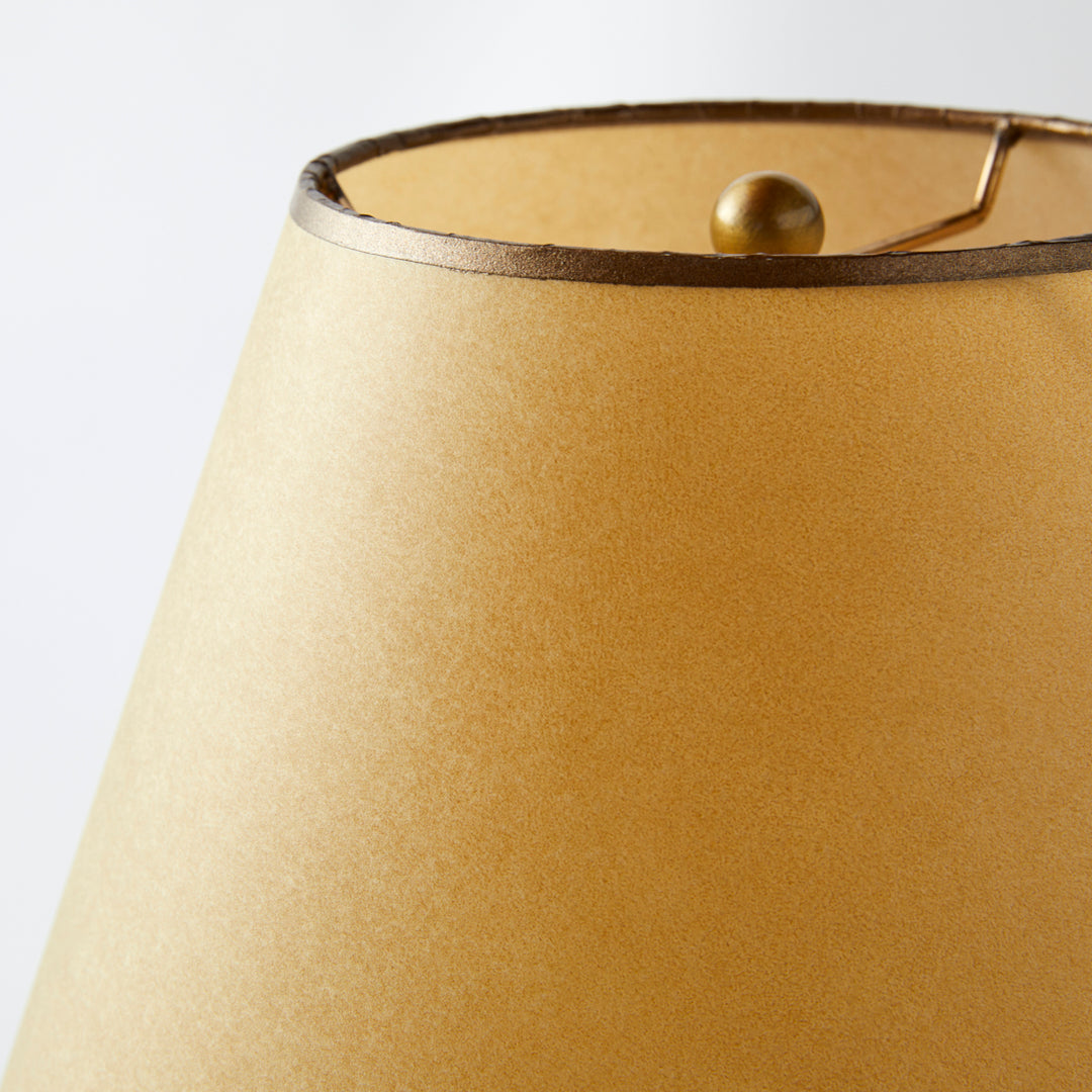 Antique Demijohn Lamp with Vellum Shade