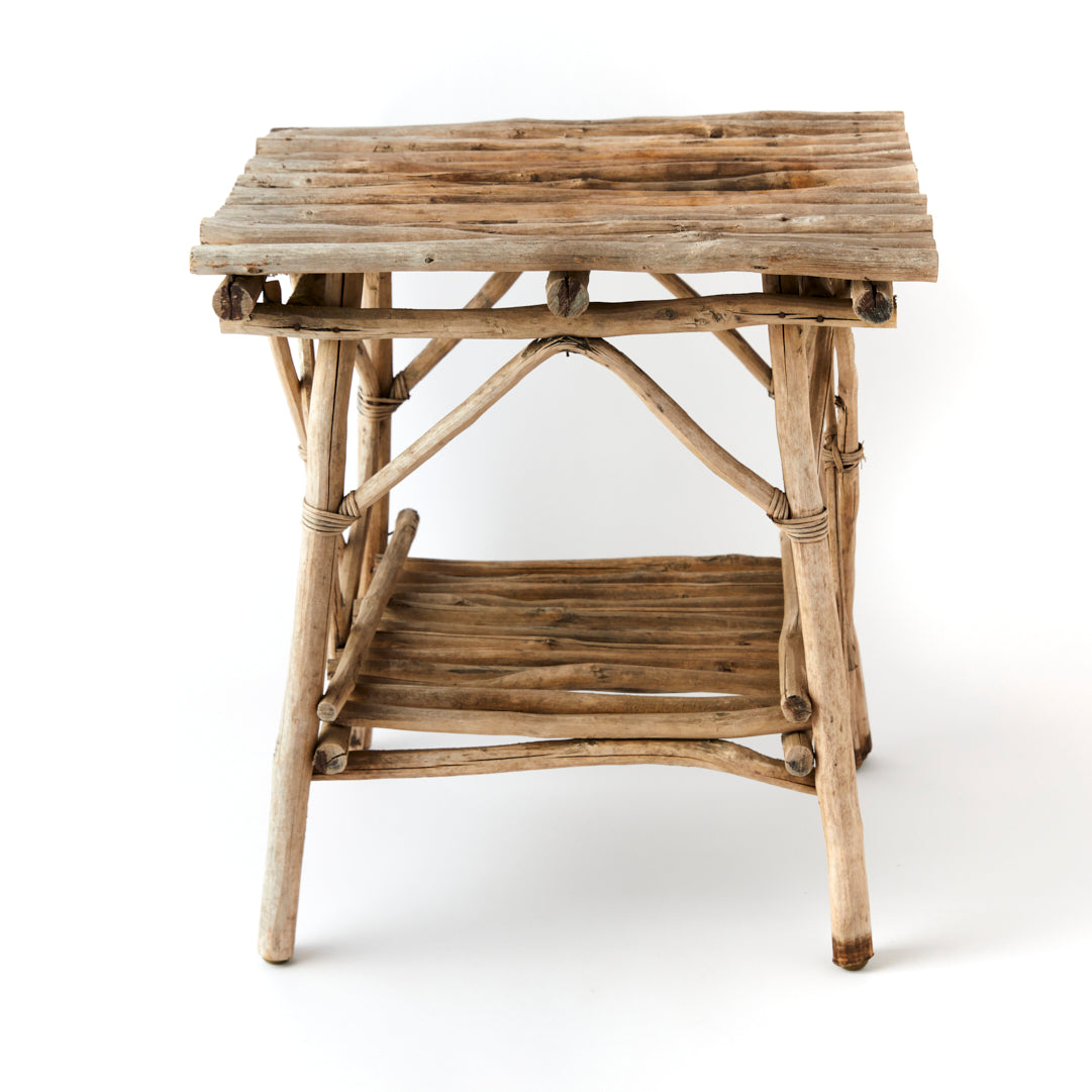 Vintage Adirondack Twig Table in Light Wood – Tori Jones Studio