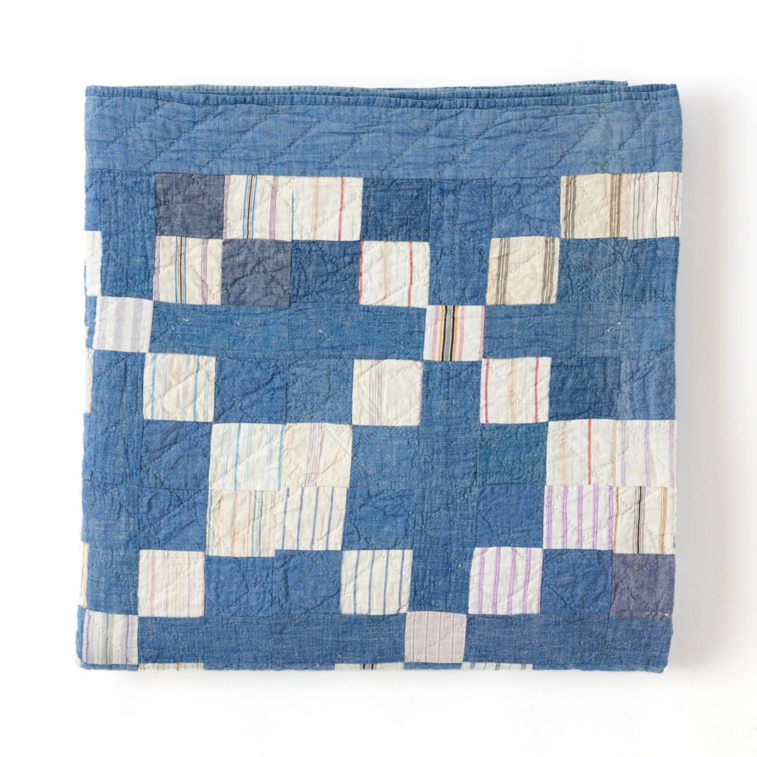 Cross in the Square Quilt, circa 1880-1900