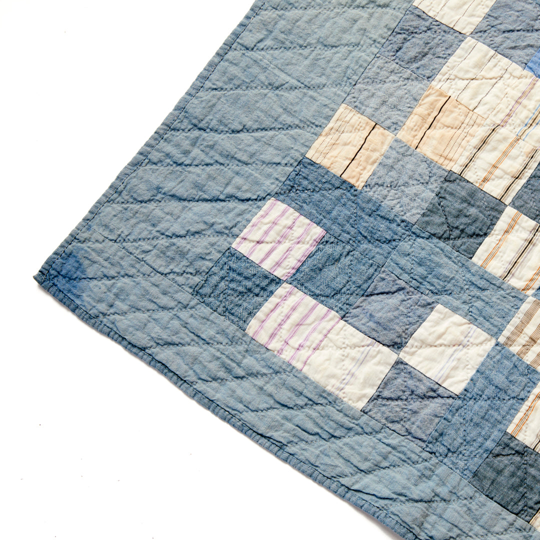 Cross in the Square Quilt, circa 1880-1900