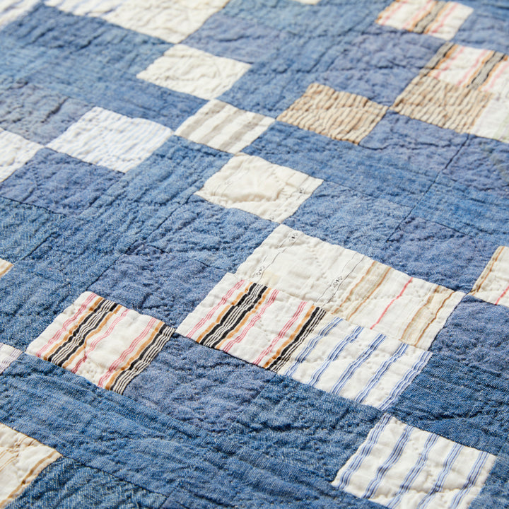 Cross in the Square Quilt, circa 1880-1900