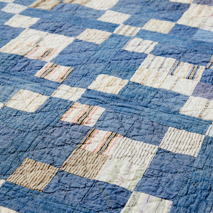 Cross in the Square Quilt, circa 1880-1900