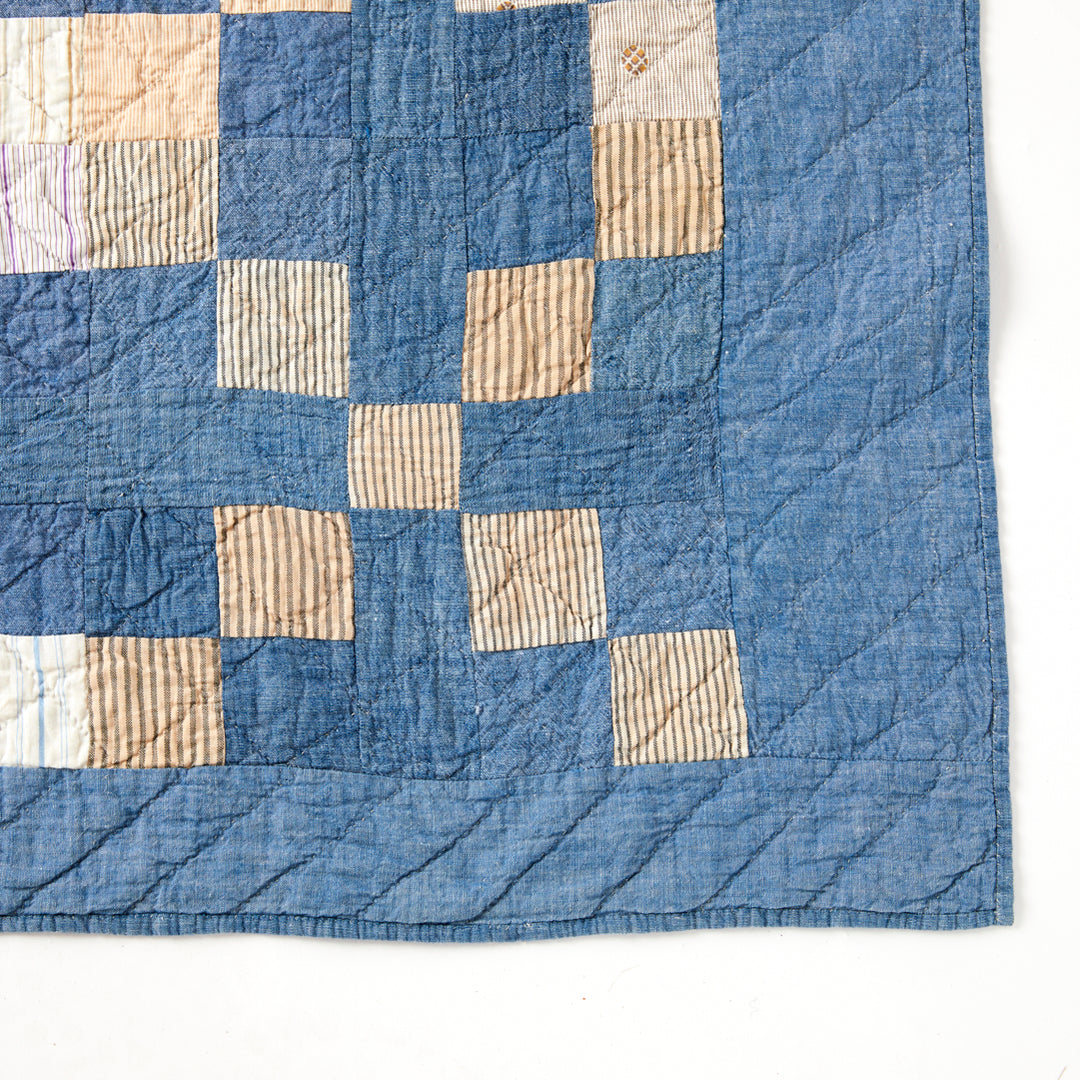Cross in the Square Quilt, circa 1880-1900