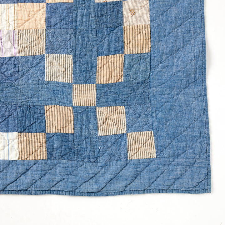 Cross in the Square Quilt, circa 1880-1900
