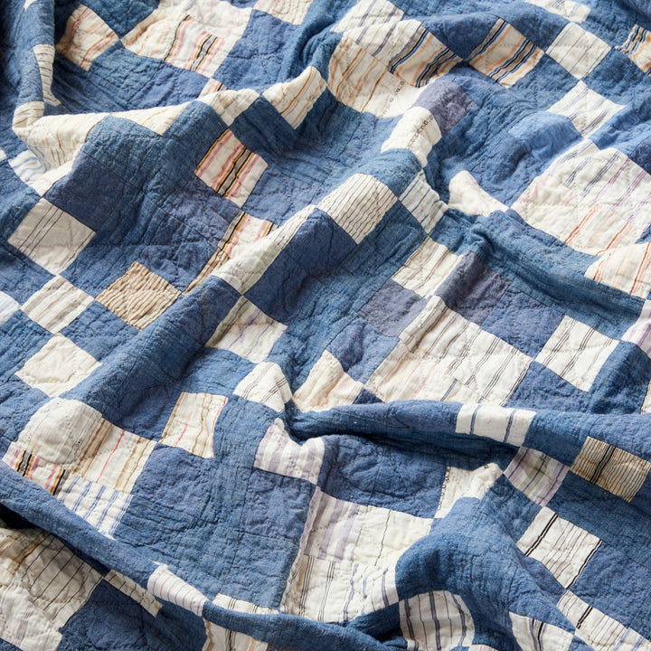 Cross in the Square Quilt, circa 1880-1900