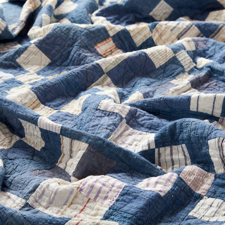 Cross in the Square Quilt, circa 1880-1900