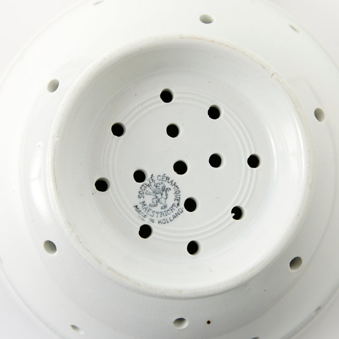 Antique Dutch Creamware Strainer