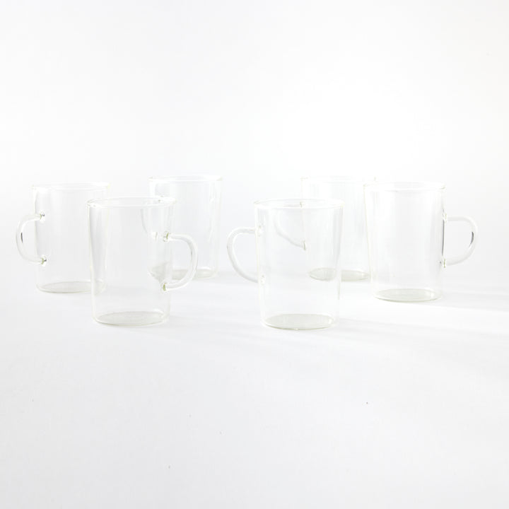 Vintage Set of Glass Mugs
