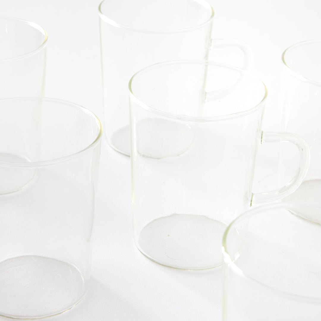 Vintage Set of Glass Mugs