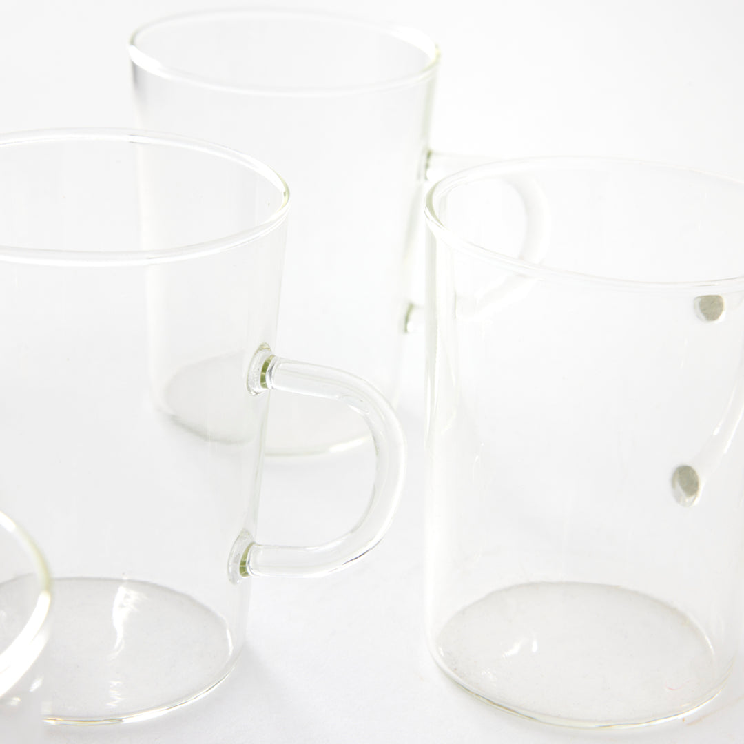 Vintage Set of Glass Mugs
