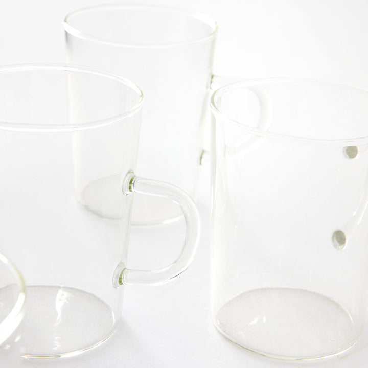 Vintage Set of Glass Mugs