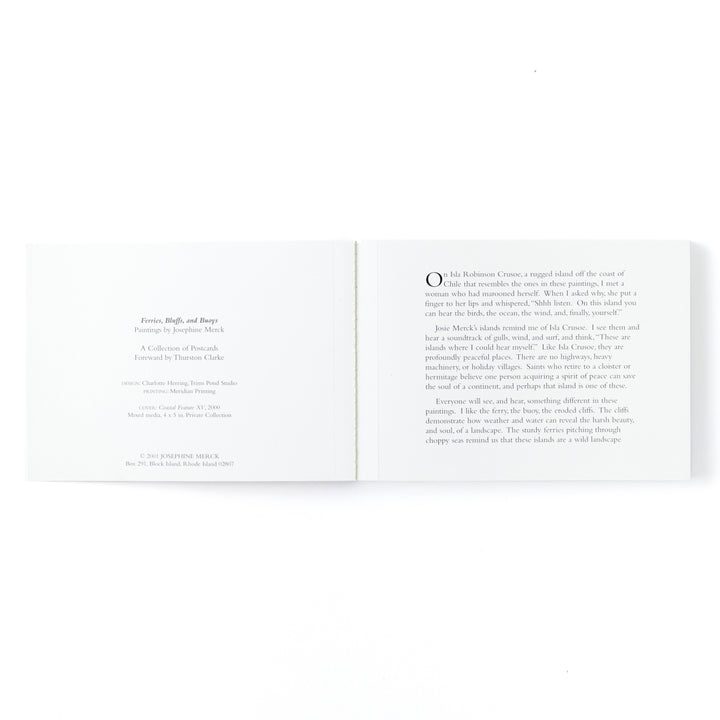 Josie Merck, Ferries, Bluffs and Buoys Postcard Book