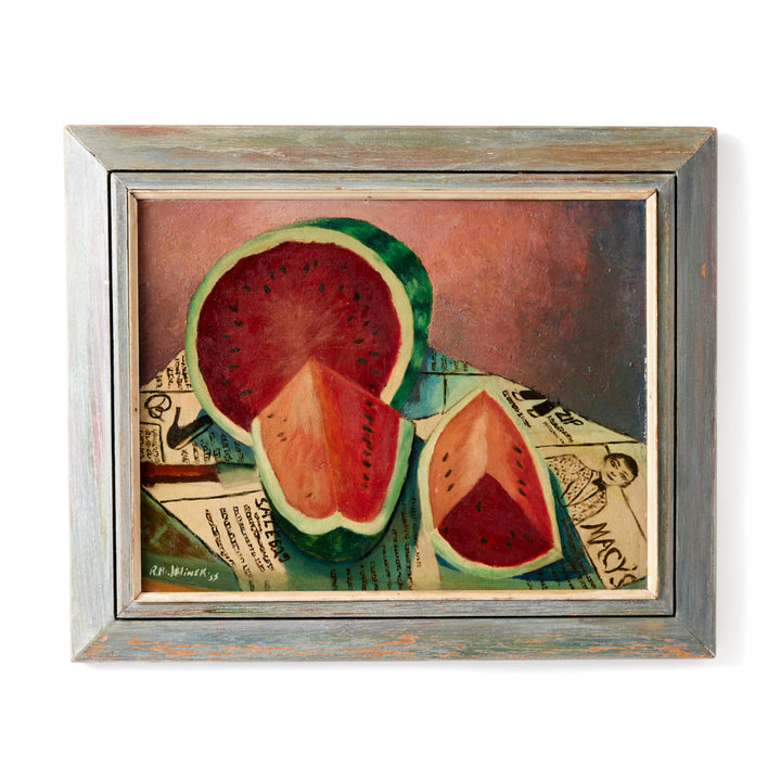 R. H. Jelinek, Vintage Watermelon Painting, 1955