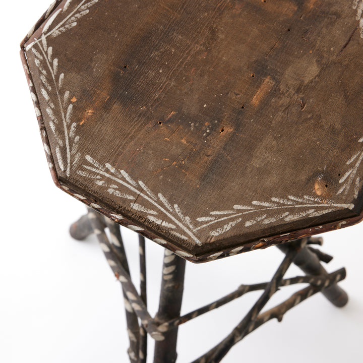 Vintage Adirondack Style Drinks Table